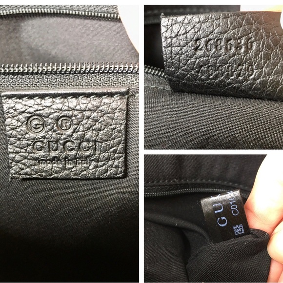 Authentic Gucci Abbey hobo bag black canvas - Picture 11 of 16